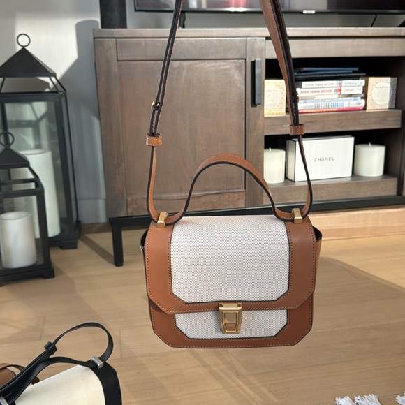 Rag and Bone Max Crossbody Bag in Tan/Natural and White - Retail $428 - Picture 2 of 5